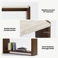 thumbnail image 5 of FOROUTIA Modern Console Table with Storage Shelf, Wood Entryway Table Sofa Table for Hallway, 5 of 7