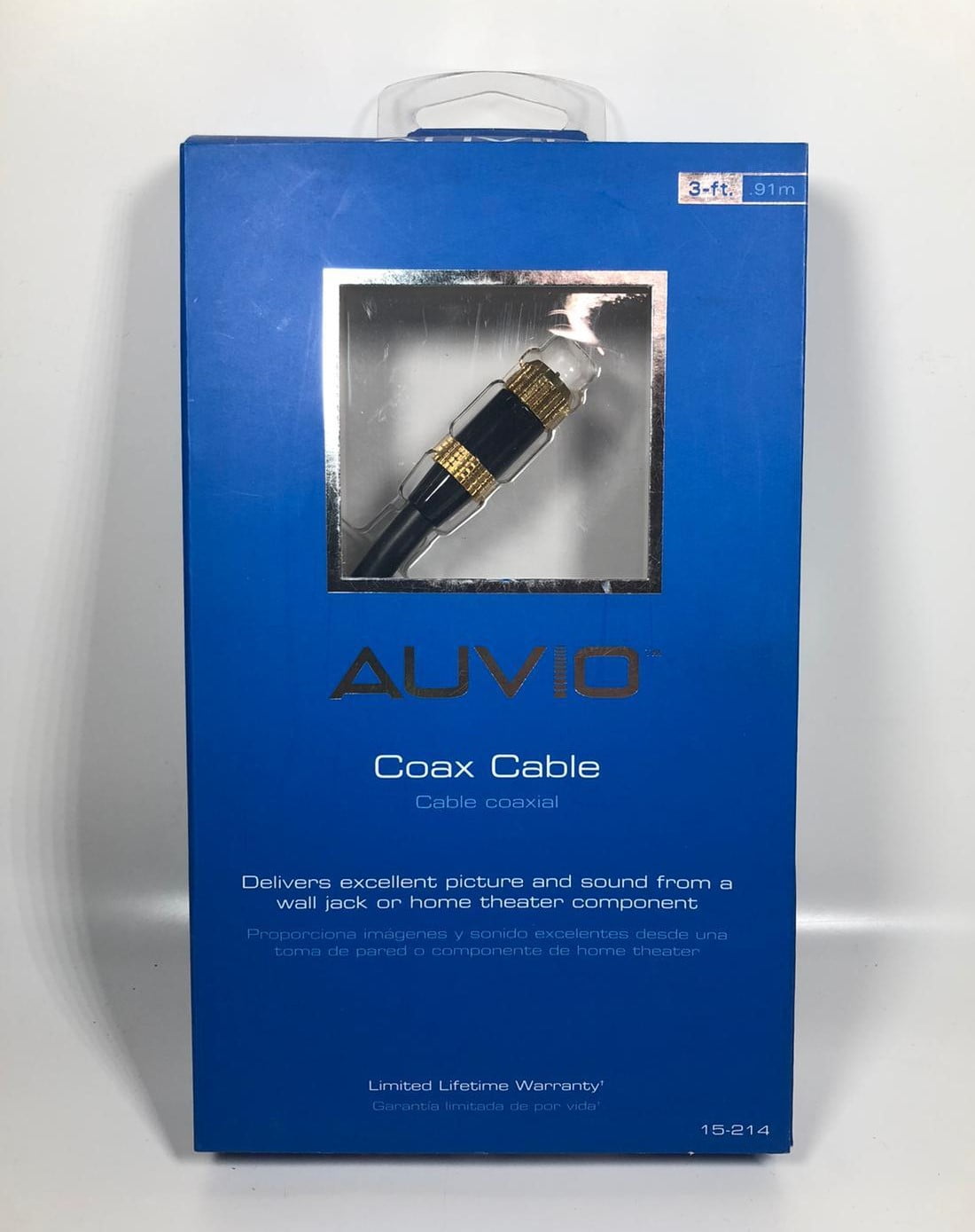 AUVIO 3-FT .91m Coax Cable - Walmart.com