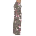 thumbnail image 4 of Edvintorg Women's Casual Loose Wide Leg Pants Harajuku Fashion Flower Print High Waist Pants Summer Wide Leg Long Lounge Pant With Pocket On Clearance, 4 of 6