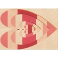 thumbnail image 1 of Ahgly Company Machine Washable Indoor Rectangle Transitional Bright Orange Area Rugs, 2' x 3', 1 of 7