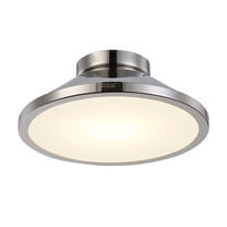 Artcraft Lighting Lucida Collection Integrated LED Flush Mount, Nickel