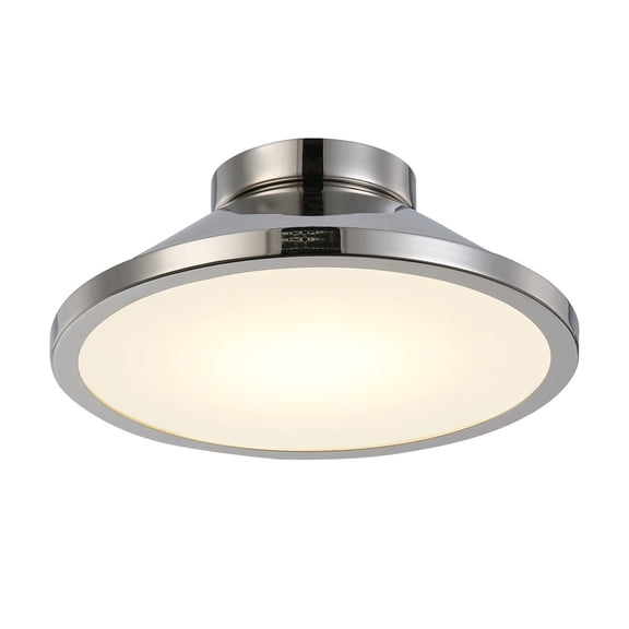 Artcraft Lighting Lucida Collection Integrated LED Flush Mount, Nickel