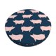 thumbnail image 1 of Balery Pig 1 Fundas de asiento para taburete de bar redondo de tela de terciopelo ajustables que protegen de arañazos y manchas para sillas de 14 a 17 pulgadas.-14 inch, 1 of 7