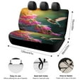 thumbnail image 2 of Flower Hummingbird Car Rear Seat Cover Accessories Universal Fit Car Seat Covers Durable, 2 of 6