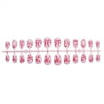 thumbnail image 4 of 24Pcs Almond Fake Nails Artificial Nails False Nails Glues On Nails Valentine Designs French Nails Tips, 4 of 9