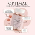 thumbnail image 6 of Hair Vitamins Gummies - Sugar Free Hair Growth Support Gummy with Biotin 5000 mcg Per Serving, Vitamin A, B12, C, D, E, Folic Acid - Supports Strong Beautiful Hair and Nails, Vegetarian - 60 Gummies, 6 of 10