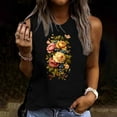 thumbnail image 2 of Womens Tops Summer Casual Short Sleeve Blouse Round Neck Loose Fashion Sleeveless T Shirt, 2 of 4
