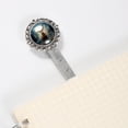 thumbnail image 3 of Christmas elk retro Vintage Silver Lace-Edged Bookmark: a Gift for Readers and Book Lovers, 3 of 5
