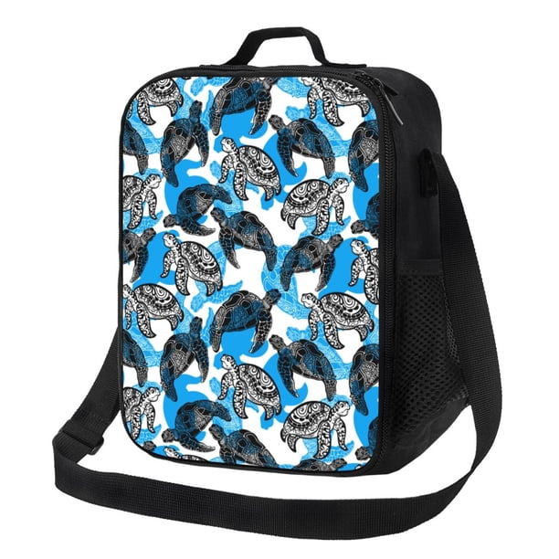 Fotbe Sea Animal Lonchera Bolsa de Almuerzo para Hombres y Mujeres, Lonchera de Gran Capacidad, Bolsa de Almuerzo Reutilizable, Bolsa Térmica Aislante
