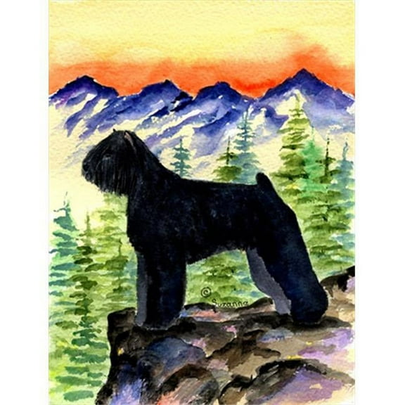 Bouvier des Flandres Canvas Flag - House Size, 28 x 40 in.