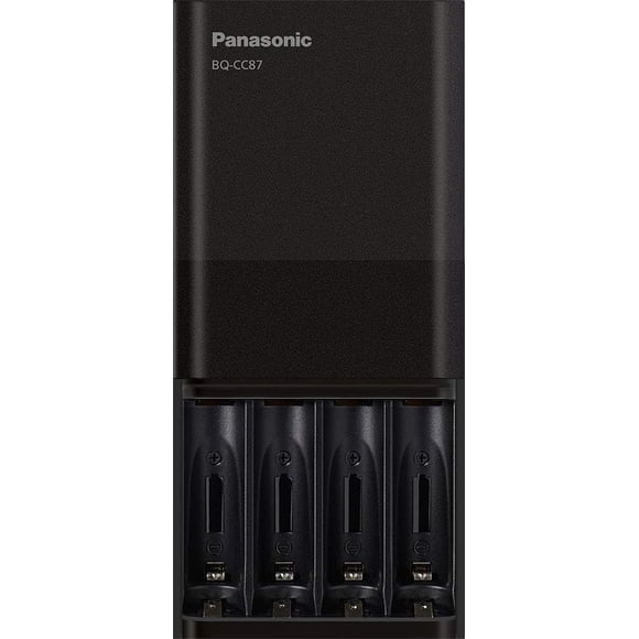 Cargador de PILAS Panasonic BQ-CC87 Eneloop AA-AAA negro