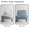 thumbnail image 6 of HELLHERO Elastic Armless Accent Chair Cover for Dining Room, Dustproof Armless Accent Chair Soft Cover, Easter Egg Design, 6 of 8