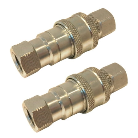 2-Pack - Buyers Products 1/4" Quick Couplers Replace Meyer 15072, 15741, 15741C