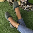 thumbnail image 6 of Willtoo Women Flat Shoes Knitted Lightweight Slip-on Loafers Breathabel Soft Comfortable Ballet Flats, 6 of 6