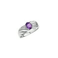thumbnail image 4 of RYLOS Rings for Women 14K White Gold Angel Wing Birthstone Ring 7X5MM Gemstone &  Diamonds February Amethyst Jewelry for Women Gold Rings For Women Size 6, 4 of 7
