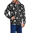thumbnail image 3 of Zip Up Hoodies for Men - orchid plumeria flower Long Sleeve Comfrt Men'S Fashion Hoodies & Sweatshirts, Jackets for Men Hoodies Pullover Clothing Clothes with Pouch, 3 of 5
