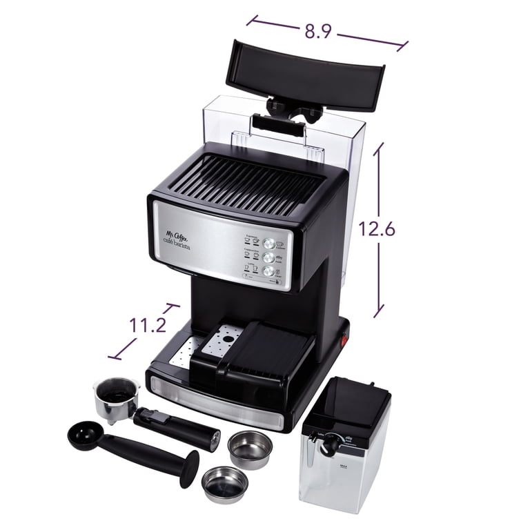 コーヒーメーカー・エスプレッソマシン Mr Coffee Cafe Barista Mr. Coffee, Espresso and Cappuccino Maker, CafÃ© Barista, Silver