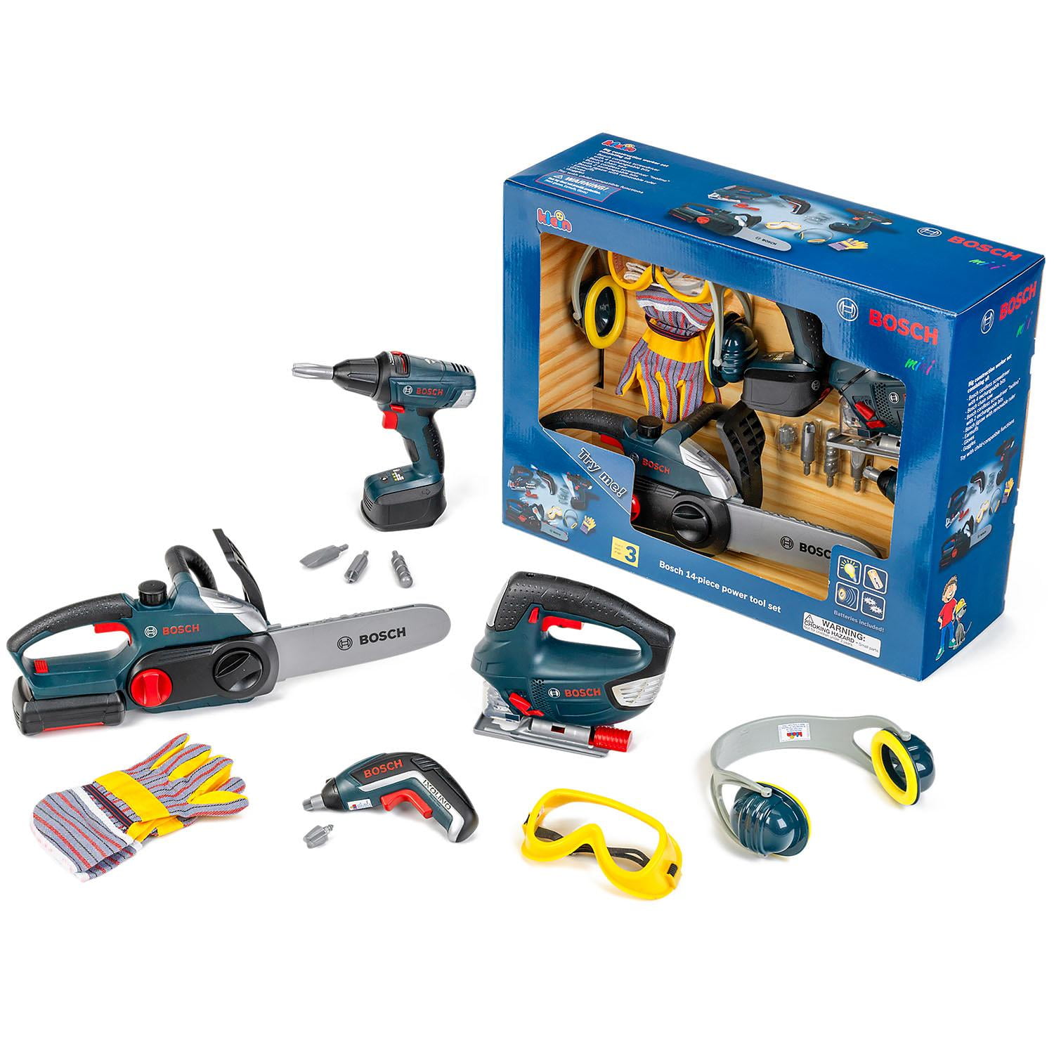 Bosch Large Toy Power Tool Set 14 piece - Walmart.com - Walmart.com