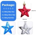 thumbnail image 4 of 24Pcs 4Th Of July Christmas Tree Star Ornaments - Independence Day Star Ornaments Blue Red Mini Christmas Tree Ornaments Independence Day Labor Day Christmas Tree Decorations, 4 of 8