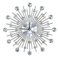 thumbnail image 2 of Wall Clock,Sparkling Bling Metallic Silver Metallic Wall Clock Wall Clockwith Bling Diamond True to Its Promise, 2 of 9