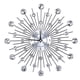 thumbnail image 2 of Reloj de Pared Reloj de Pared con Forma de Flor de Plata Metálica Brillante Brillante para la Oficina de la Sala de Estar ANGGREK  Otros, 2 of 8