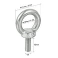 thumbnail image 2 of Uxcell Lifting Eye Bolt M5 x 0.49" Male Thread with Hex Screw Nut Gasket for Hanging Stainless Steel 4 Sets, 2 of 5