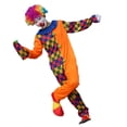 thumbnail image 4 of KAKOWELY Disfraz de payaso de carnaval, disfraz de Halloween para adultos, traje de payaso para hombre, fiesta con sombrero - Talla 5XL (ZC-005), 4 of 4