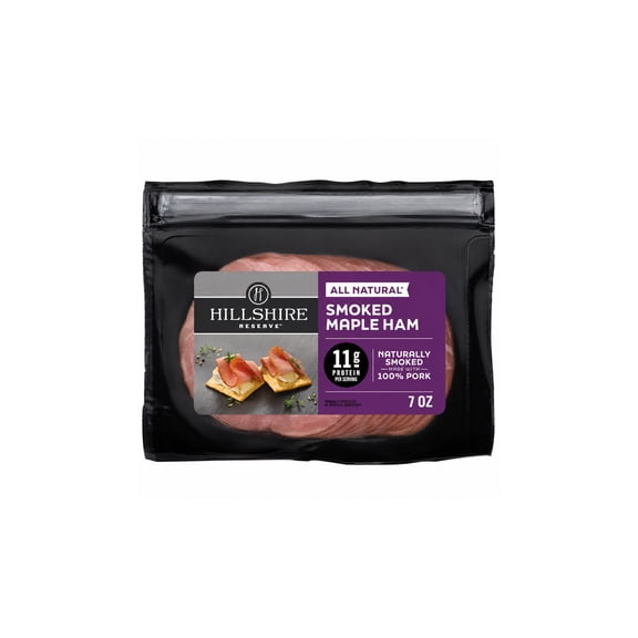 Hillshire Reserve Maple Smoked Ham, All Natural Lunch Meat, 7 oz