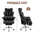 thumbnail image 2 of Executive Office Desk Chair 400 Lbs, Ergonomic Big and Tall Office Chair High Back PU Leather Computer Chair With Footrest & Lumbar Support, 2 of 7