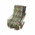 thumbnail image 3 of Hibiscus Soft Flannel Fleece Throw Blanket, Tropical Layout of Endemic Flowers and Botany, Cozy Plush for Indoor and Outdoor Use, 70" x 90", Vermilion Lime Green, by Ambesonne, 3 of 5