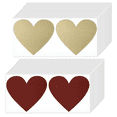 thumbnail image 2 of Tarjetas rascables Laklulu, paquete de 48 pegatinas rascables con forma de corazón de 70 x 80 mm, pegatinas rascables sorpresa para bodas, regalos sorpresa para el día de San Valentín románticos, 2 of 7