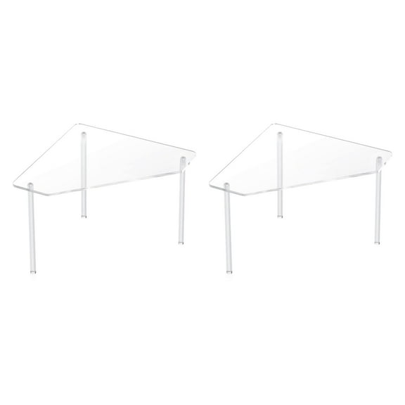 deevoka 2 Pieces Acrylic Bathroom Corner Shelf Corner Shower Rack for Makeup Kitchen