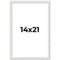 14x21 Frame White Real Wood Picture Frame Width 0.75 inches | Interior Frame Depth 0.5 inches |
