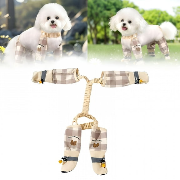 GASTROPOD Anti Dirt Pants for Dogs Dog Suspender Boots Waterproof Dog Shoes Leggings Anti-Slip Dog Protector Shoes for Walking Hiking Garden Travel Home Park