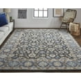 thumbnail image 5 of 10' X 14' Taupe Blue And Ivory Wool Floral Tufted Handmade Stain Resistant Area Rug, 5 of 5