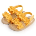 thumbnail image 2 of Sandals For Girls Summer Outdoor First Walk Summer Shoes Yellow Size 18, 2 of 7