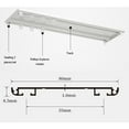 thumbnail image 2 of Double Curtain Track, Aluminum Ceiling Track, Heavy Duty Ceiling Curtain Rod for Bedroom Living Room Window Hotel, 2 of 7