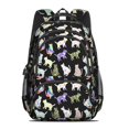 thumbnail image 2 of Patterned Cat Silhouette Black Pattern Cute School Backpack Bag with Padded Back and Adjustable Shoulder Straps 16.9 X 12.6 X 5.9 Inches, 2 of 5