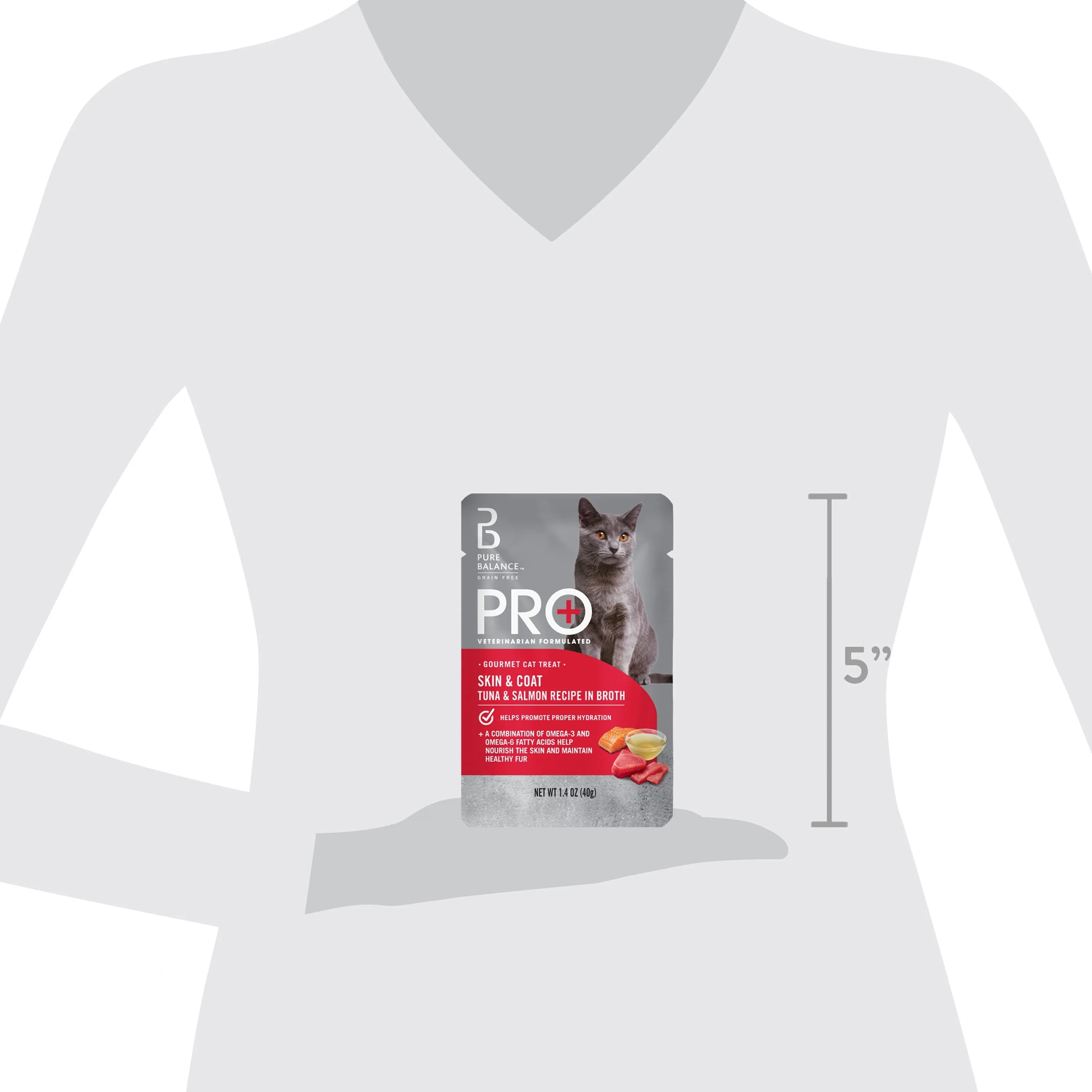 (2 pack) Pure Balance Pro+ Skin and Coat Tuna and Salmon Recipe in Broth, 1.4 oz