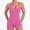 Blossom, variant on Coral Canton Women's 2 Piece Workout Set, Seamless Halter Tank Top with Removable Pads and High Waisted Biker Sports Shorts, Ocean-XS
