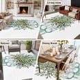 thumbnail image 5 of 8'x10' Area Rugs, Sage Green Eucalyptus Leaves Indoor Outdoor Area Rug for Living Room Bedroom, Pastoral Summer Botanical Elegant Washable Bathroom Rugs Kitchen Floor Carpet Mats Home Decor Aesthetic, 5 of 8