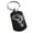 Black, variant on Stainless Steel Celestial Satyr Goat Engraved Dog Tag Keychain Keyring Celtic