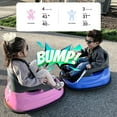 thumbnail image 3 of Hikiddo Bumper Car for Kids, 6V Powered Kids Ride on Toys Bumper Car for Toddlers 1.5-5 w/ Remote, 3 Speed - Pink, 3 of 9
