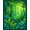 Green, Pattern 13, variant on ODIKA 4'x6' Machine Washable Non-Slip Area Rug, Tropical Leaf Medley with Vivid Rainforest Foliage Design High Traffic Rug, Green, 144459