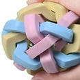 thumbnail image 6 of Reheyre Multi-Color Rubber Pet Chew Ball Toy with Bell - Teeth Cleaning Toy for Pet Supplies, 6 of 7