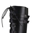 thumbnail image 5 of Lilgiuy European And American Thick Heel Women's Shoes Belt Buckle High Boot Large Size Women's Knight Boot Black ,6(37) Winter Fashion 2022, 5 of 5