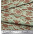 thumbnail image 2 of Soimoi Tissu Poly Georgette Rayé & Motif Argyle Tissu Imprimé 1 Yard 52 Pouces de Large, 2 of 2