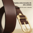 thumbnail image 3 of Cinturones Hombre Cuero Hebilla Regalos Para Hombres Xtellar negro, 3 of 4