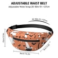 thumbnail image 3 of Fanny Pack Halloween Cat Pattern Waist Pack Bag,Running Cross Bag,Waterproof Large Fanny Packs for Women Men for Travel Running Hiking Cycling, 3 of 6