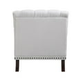 thumbnail image 5 of Pemberly Row Fabric Upholstered Accent Chair in Gray Striped Pattern, 5 of 8